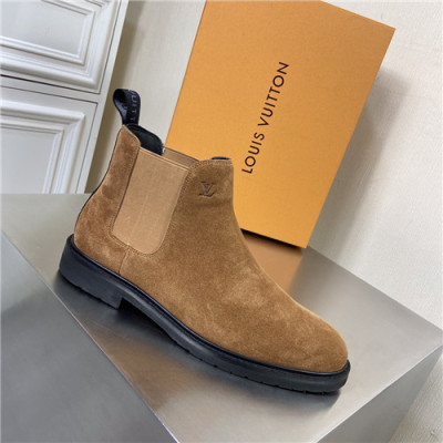 Louis Vuitton 2021 Men's Leather Ankle Boots - 루이비통 2021 남성용 레더 앵글부츠,Size(240-270),LOUS1775,카멜