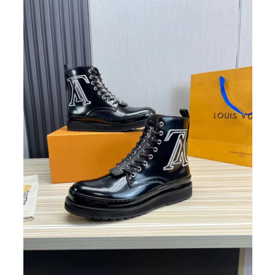 Louis Vuitton 2023 Mens Leather  Boots - 루이비통 2023 남성용 레더 앵글부츠,Size(240-270),LOUS1776,블랙