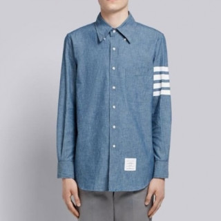 Thom Browne  Mens Strap Cotton Tshirts Blue - 톰브라운 2021 남성 스트랩 코튼 셔츠 Thom01320x Size(0 - 4) 블루