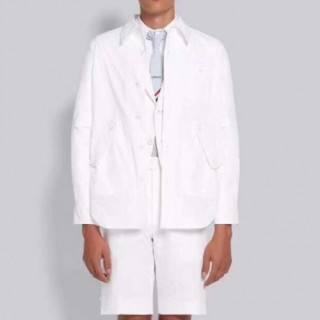 Thom Browne  Mens Strap Cotton Tshirts White - 톰브라운 2021 남성 스트랩 코튼 셔츠 Thom01428x Size(1 - 4) 화이트