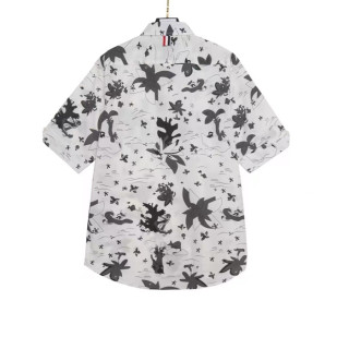 Thom Browne  Mens Strap Tshirts White - 톰브라운 2023 남성 스트랩 반팔 셔츠 Thom01438x Size(1 - 4) 화이트