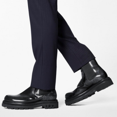 루이비통   남성 모노그램 레더 부츠 Size(240 - 270) 블랙 - Louis Vuitton  Men's Monogram Leather Boots Lou03853x Black