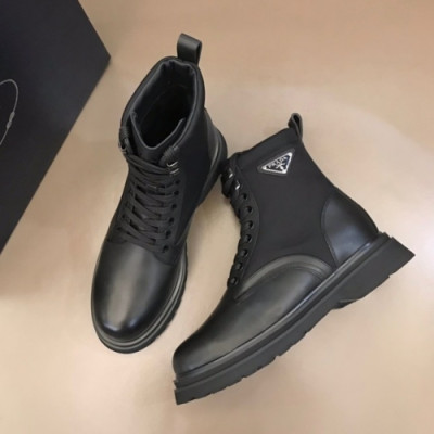 프라다  남성 레더 부츠 Size(245 -265) 블랙 - Prada  Mens Leather Boots Pra02530x Black