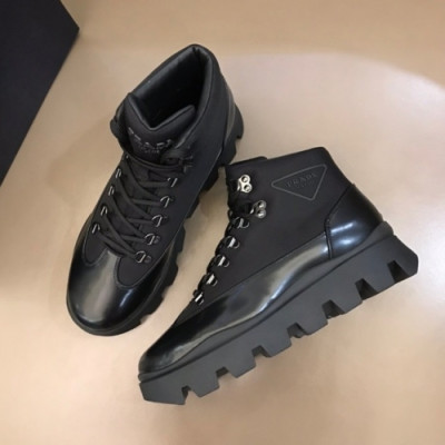 프라다  남성 레더 부츠 Size(245 -265) 블랙 - Prada  Mens Leather Boots Pra02531x Black