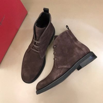 페라가모  남성 레더 부츠 Size(240 -275) 브라운 - Salvatore Ferragamo  Men's Leather Boots Fer0333x Brown
