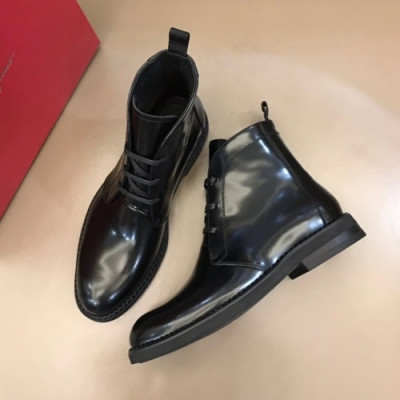 페라가모  남성 레더 부츠 Size(240 -275) 블랙 - Salvatore Ferragamo  Men's Leather Boots Fer0336x Black