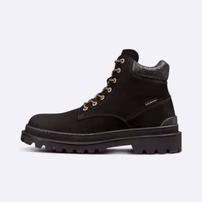 디올  남성 트렌디 레더 앵클부츠 Size(240 - 275) 블랙 - Dior  Men's Trendy Leather Ankle Boots Black Dio01584x