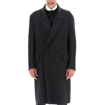 펜디 남성 모던 그레이 양면 코트 - Mens Gray Coats - fen01288x