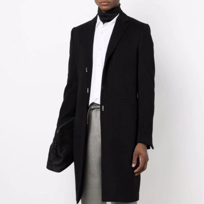 지방시 남성 베이직 블랙 코트 - Givenchy Mens Black Coats - giv0881x