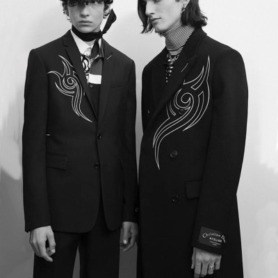 디올 남성 블랙 코트 - Dior Mens Black Coats - di128x