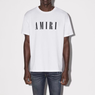 아미리 남성 화이트 크루넥 반팔티 - Amiri Mens White Short sleeved Tshirts - amr114x