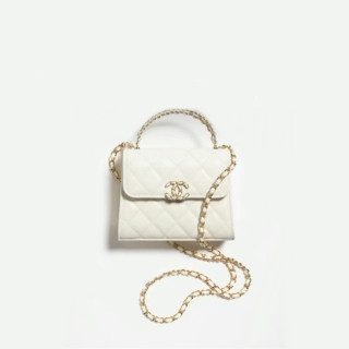샤넬 여성 화이트 미니 숄더백 - Chanel Womens White Mini Bag - ch437x