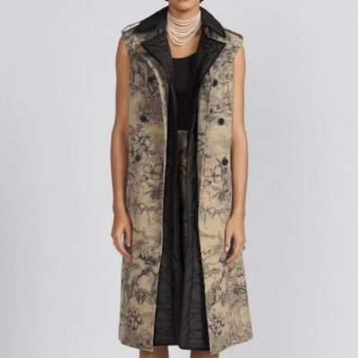 디올 여성 베이지 조끼 코트 - Dior Womens Beige Best Coats - di702x
