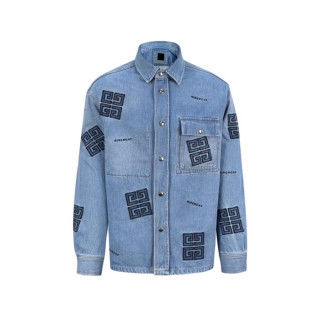 지방시 남성 캐쥬얼 블루 자켓 - Givenchy Mens Blue Jackets - gi349x