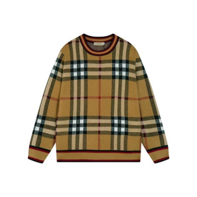 버버리 남성 브라운 크루넥 스웨터 - Burberry Mens Brown Sweaters - bu336x