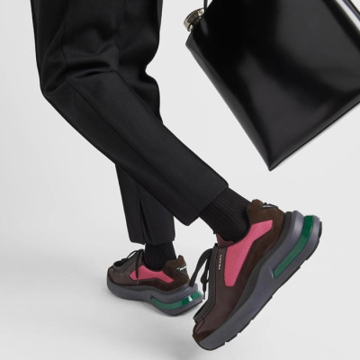프라다 남성 핑크 스니커즈 - Prada Mens Pink Sneakers - pr806x