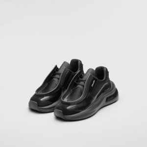 프라다 남성 블랙 스니커즈 - Prada Mens Black Sneakers - pr863x