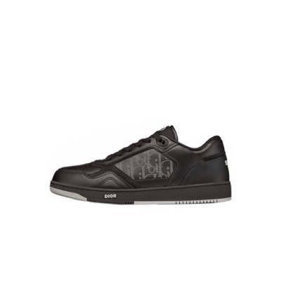 디올 남/녀 블랙 스니커즈 - Dior Unisex Black Sneakers - di899x