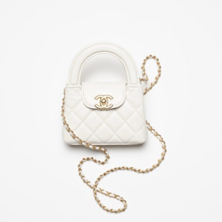 샤넬 여성 화이트 23k 미니백 - Chanel Womens White Mini Bag - chb05x
