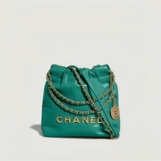 샤넬 여성 그린 미니 22 백 - Chanel Womens Green 22 Bag - chb09x