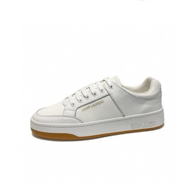 입생로랑 남/녀 화이트 스니커즈 - Saint Laurent Unisex White Sneakers - yss10x
