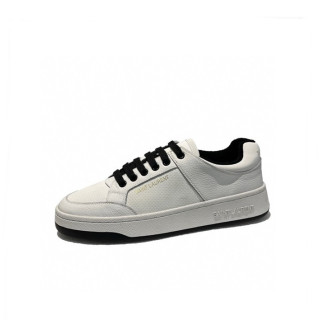 입생로랑 남/녀 화이트 스니커즈 - Saint Laurent Unisex White Sneakers - yss12x