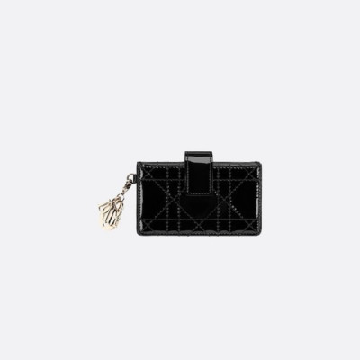 디올 여성 블랙 카드 지갑 - Dior Womens Black Card Wallets - diw36x