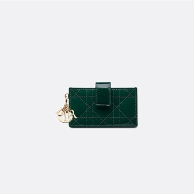 디올 여성 그린 카드 지갑 - Dior Womens Green Card Wallets - diw37x