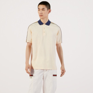 구찌 남성 아이보리 폴로 반팔티 - Gucci Mens Polo Short sleeved Tshirts - guc218x