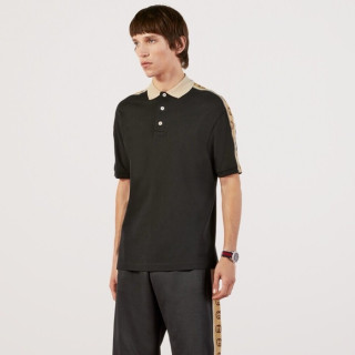 구찌 남성 블랙 폴로 반팔티 - Gucci Mens Polo Short sleeved Tshirts - guc219x