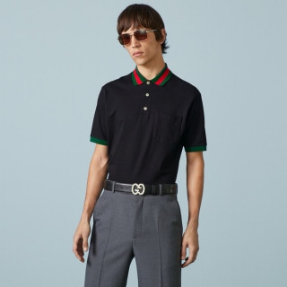 구찌 남성 블랙 폴로 반팔티 - Gucci Mens Polo Short sleeved Tshirts - guc220x