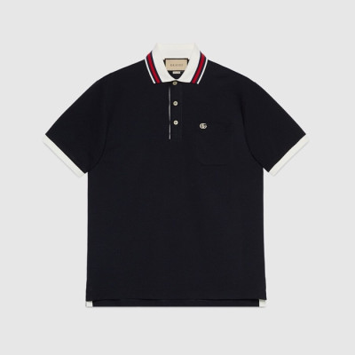 구찌 남성 블랙 폴로 반팔티 - Gucci Mens Polo Short sleeved Tshirts - guc226x