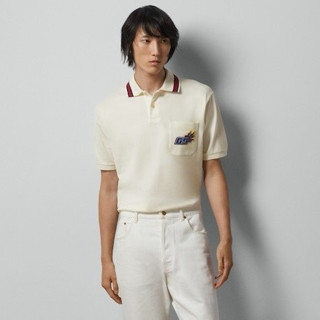 구찌 남성 화이트 폴로 반팔티 - Gucci Mens Polo Short sleeved Tshirts - guc228x