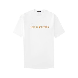 루이비통 남성 화이트 반팔티 - Louis vuitton Mens White Tshirts - lvc247x