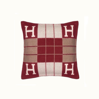 에르메스 이니셜 버건디 쿠션 - Hermes Initial Burgundy Cushion - acc1793x